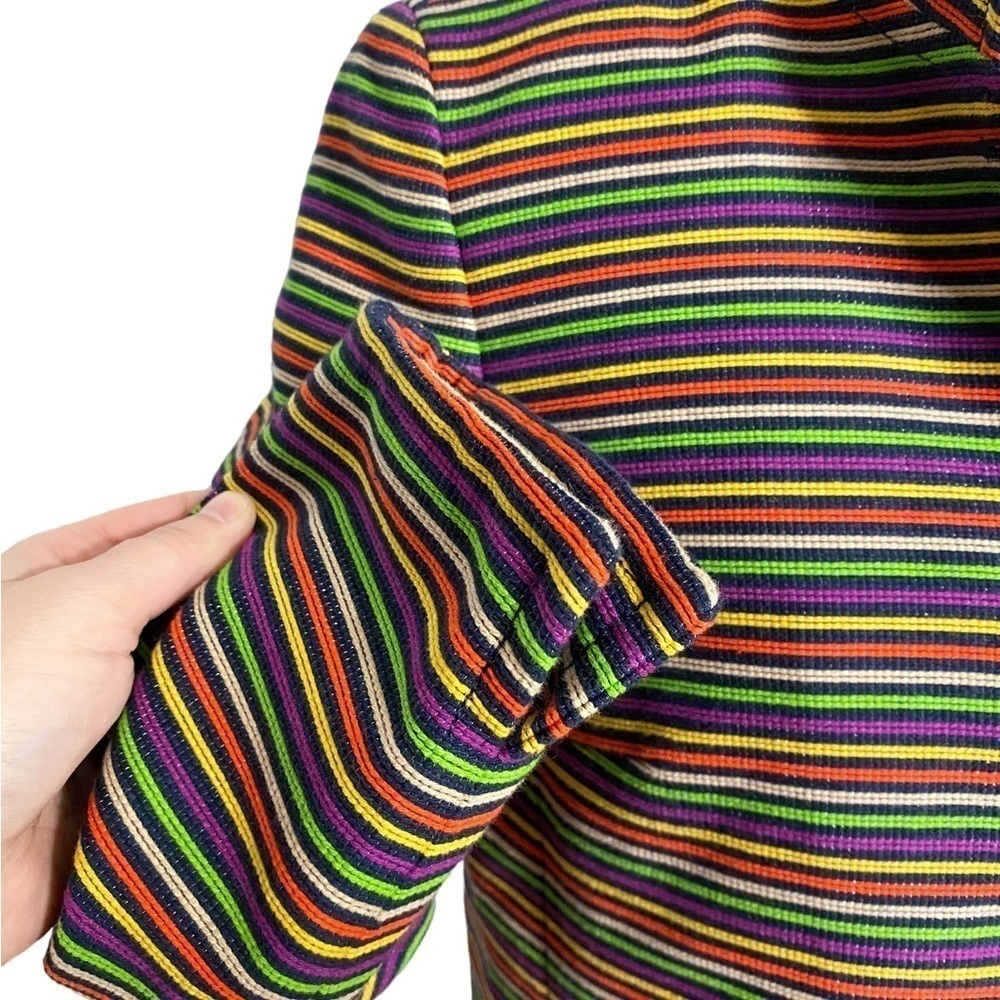 Talbots Multicolored Striped Blazer - Picture 6 of 14